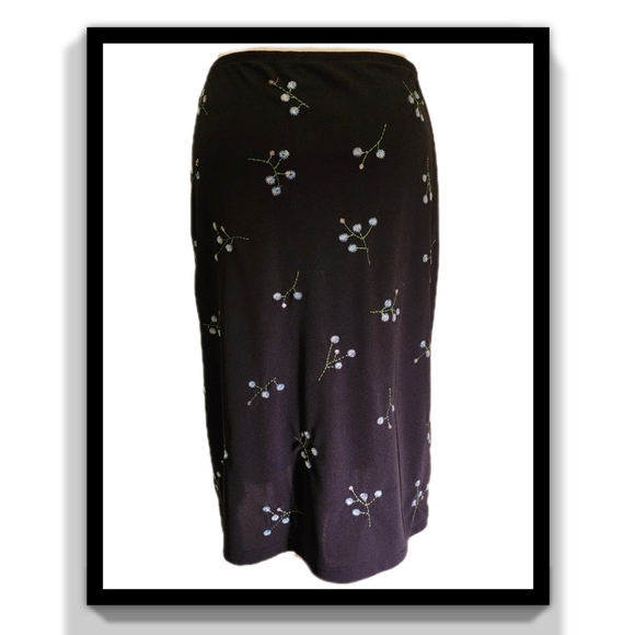 BCBGMaxAzria Sequin Embroidered Skirt - Picture 4 of 14
